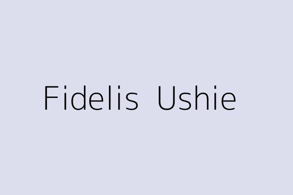 Fidelis  Ushie